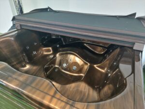 Plener SPA bala akrylowa 220 kwadratowa piec na drewno 1 scaled