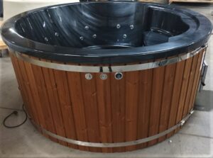 Plener SPA balia ogrodowa okragla 200 czarny marmur 1